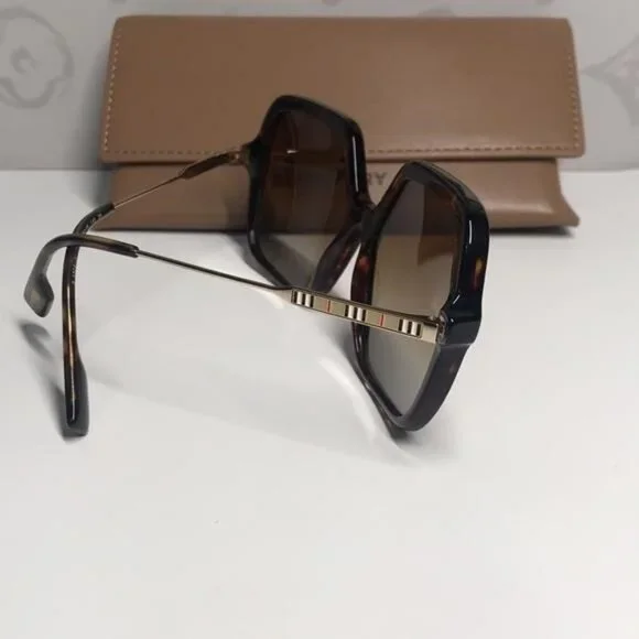 New Authentic Burberry BE4324 Isabella Sunglasses – Havana Frame / Gradient Lens BURBERRY SUNGLASSES ISABELLA - BE4324 3002T5 59 - Dark Havana main image 2